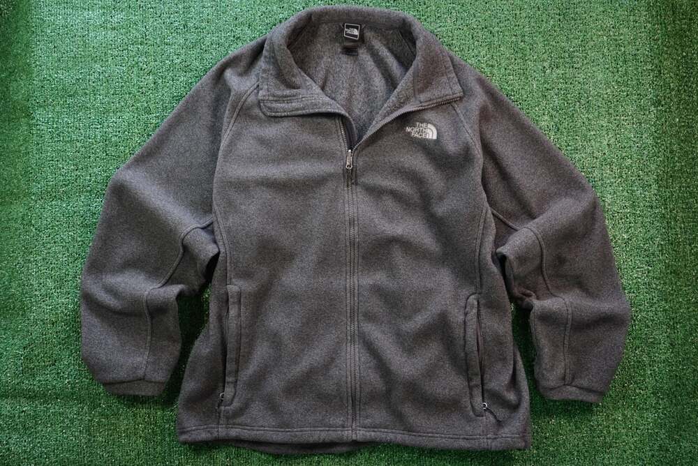 The North Face Gray Full Zip Fleece Jacket XXL